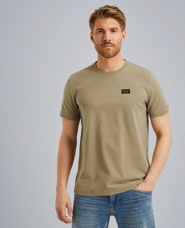 PME Legend - T-shirt - Licht Grijs - Effen Patroon - Regular Fit