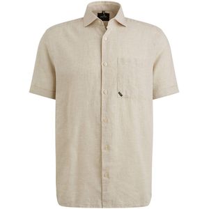 Vanguard Short Sleeve Hemd Leinen Blend Ecru - Größe L