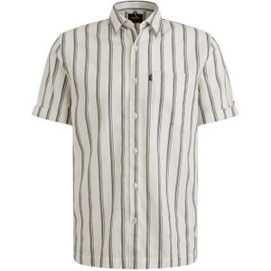 Vanguard Casual hemd korte mouw Wit Short Sleeve Shirt Dobby stri VSIS2504261/7004