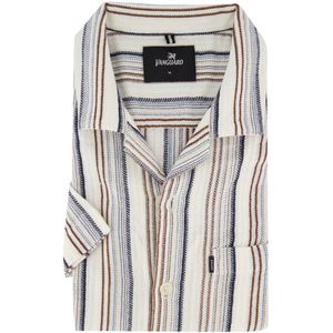 Vanguard - Casual Overhemd - Ecru - Korte Mouwen