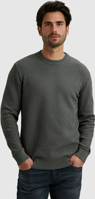 Cast Iron, Heren, Truien, Grijs, Maat: S Katoen,