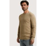 Cast Iron - Trui - Zandkleur - Ronde Hals - Lange Mouw