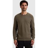 Cast Iron - Pullover - Groen - Crewneck Regular Fit - Katoen Stretch