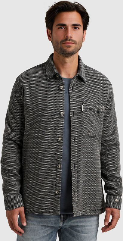 Cast Iron - LONG SLEEVE SHIRT - Blauw - Hemd - Lange Mouw