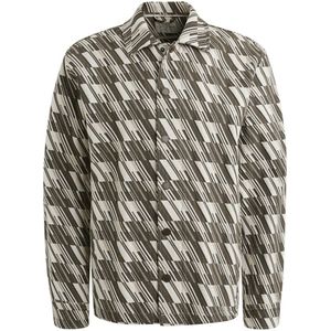 Cast Iron - Overshirt CSI2509228 - Grijs - Long Sleeve Shirt - Tech Jacquard