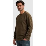 Cast Iron - Sweater - Kaki - Regular Fit - Lange Mouwen