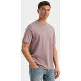Cast Iron - T-shirt - Roze - Relaxed Fit - Katoenmix