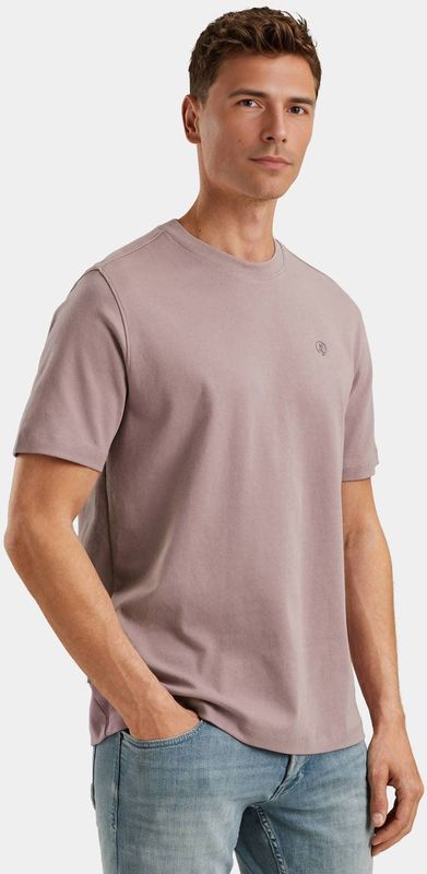 Cast Iron - T-shirt - Roze - Relaxed Fit - Katoenmix