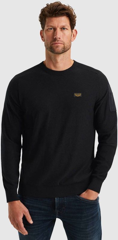 PME Legend - Gebreide Trui - Zwart - American Classic - 100% Katoen