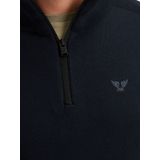 PME Legend - Half Zip Trui - Blauw - Regular-fit - Biologisch Katoen