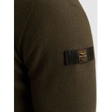 PME Legend - Half Zip Trui - Groen - Regular-fit - Biologisch Katoen