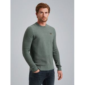 PME Legend Trui groen (Maat: S) - Halslijn: Ronde hals,