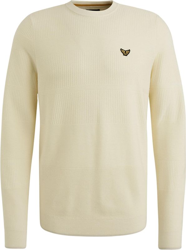 PME Legend - Structure Pullover - Ecru - Heren Trui