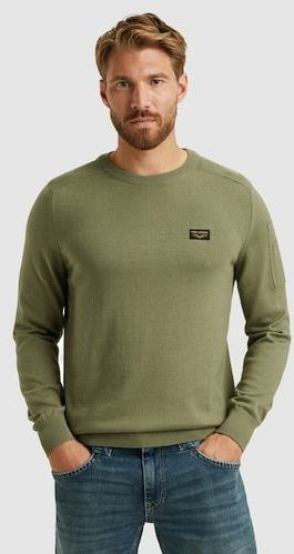 PME Legend - American Classic - Trui - Groen - Regular-fit - Biologisch Katoen