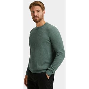 PME Legend - Pullover - Groen - R-neck - cotton modal - PKW2508324/5125
