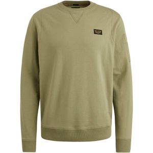 PME Legend - American Classic Sweater - Groen - Regular-fit - Katoen en Stretch