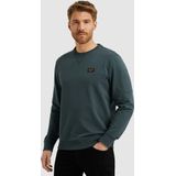 PME Legend - American Classic Sweater - Donkergroen - Regular-fit - Katoen en Stretch