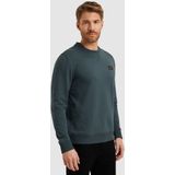 PME Legend - American Classic Sweater - Donkergroen - Regular-fit - Katoen en Stretch