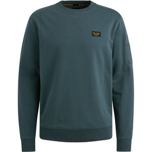 PME Legend - American Classic Sweater - Donkergroen - Regular-fit - Katoen en Stretch