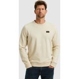 PME Legend - American Classic Sweater - Ecru - Regular-fit - Katoen en Stretch