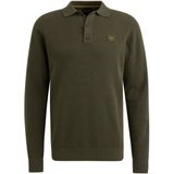 PME Legend - Structure Knit - Poloshirt - Lichtgroen