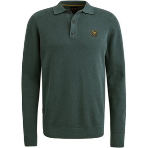 PME Legend - Structure Knit - Poloshirt - Lichtgroen