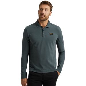 PME Legend - American Cla - Lange Mouw Polo - Blauw