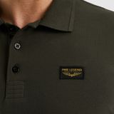 PME Legend - American Classic Longsleeve Poloshirt - Bruin - Regular-fit - Katoen en Stretch