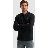 PME Legend - American Classic - Longsleeve Poloshirt - Blauw - Regular-fit