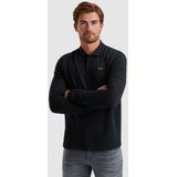 PME Legend - American Classic - Longsleeve Poloshirt - Blauw - Regular-fit