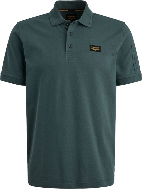 PME Legend - American Classic Poloshirt - Groen - Regular-fit - Katoen en Stretch