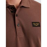 PME Legend - American Classic - Poloshirt - Bruin - Regular-fit - Katoen en Stretch