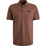 PME Legend - American Classic - Poloshirt - Bruin - Regular-fit - Katoen en Stretch