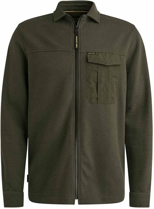 PME Legend - Overshirt - Grijs - Textuur Mix - Katoen en Polyester