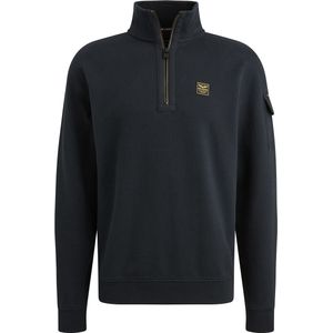 PME Legend - Half Zip Trui Interlock Jersey - Blauw - Regular-fit