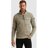 PME Legend - Trui - Katoenen Ribjersey - Halve Rits