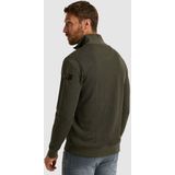 PME Legend - Trui met Halve Rits - Katoenen Ribjersey - Modern Design