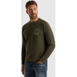 PME Legend - T-shirt - Lange Mouwen - 100% Katoen - Piquè Structuur