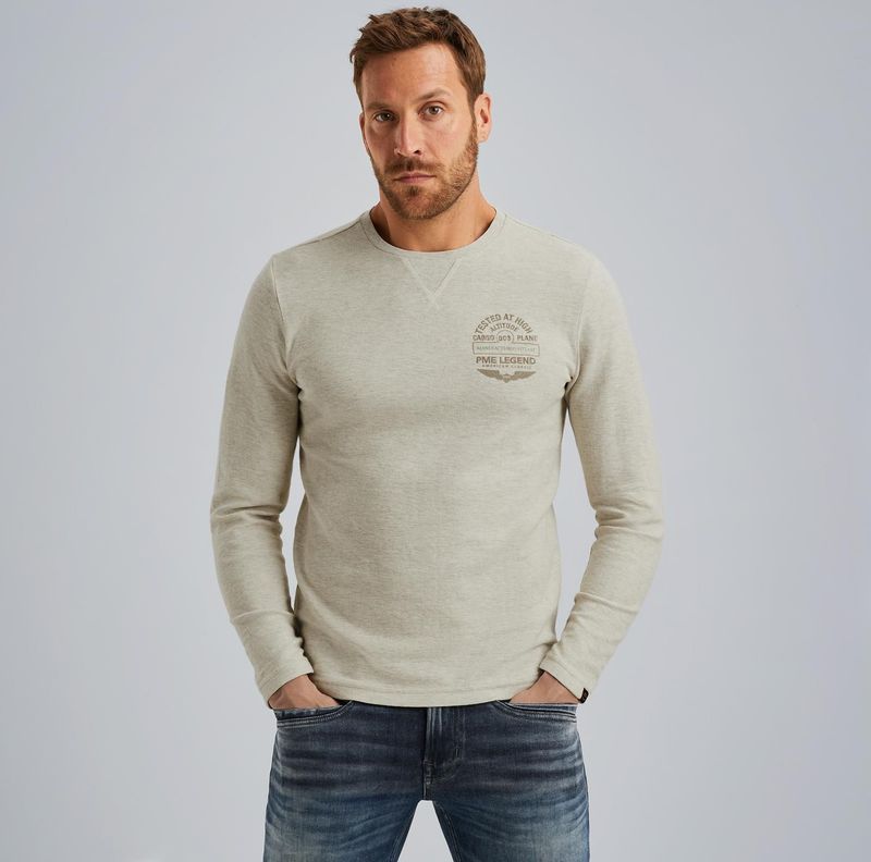 PME Legend - T-shirt - Wit - Long Sleeve