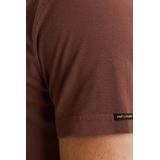 PME Legend Heren t-shirt bruin (Maat: S) - Effen - Halslijn: Ronde hals,