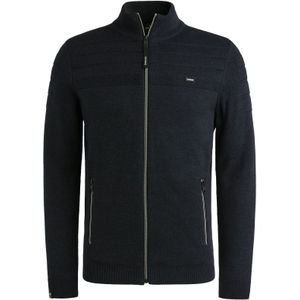 Vanguard Heren vest blauw (Maat: S) - Effen - Halslijn: Opstaande kraag,