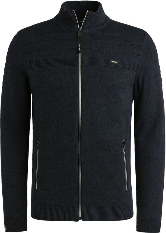 Vanguard Heren vest blauw (Maat: S) - Effen - Halslijn: Opstaande kraag,