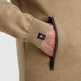 Vanguard - Vest - Lichtbruin - Ingebreid Patroon - Lange Mouwen