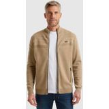 Vanguard - Vest - Lichtbruin - Ingebreid Patroon - Lange Mouwen