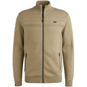 Vanguard - Vest - Lichtbruin - Ingebreid Patroon - Lange Mouwen