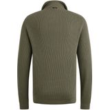 Vanguard - Trui - Groen - Half Zip - Gebreid Katoen - Lange Mouw