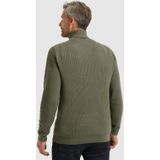 Vanguard - Trui - Groen - Half Zip - Gebreid Katoen - Lange Mouw