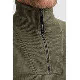 Vanguard - Trui - Groen - Half Zip - Gebreid Katoen - Lange Mouw