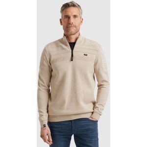Vanguard Heren trui beige (Maat: S) - Halslijn: Polokraag,
