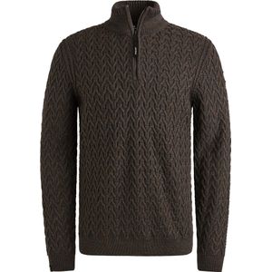 Vanguard Heren trui bruin (Maat: S) - Halslijn: Polokraag,